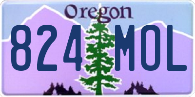 OR license plate 824MOL