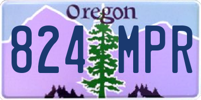 OR license plate 824MPR