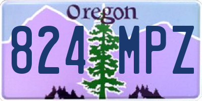 OR license plate 824MPZ