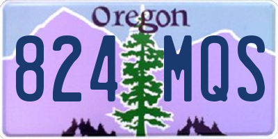 OR license plate 824MQS