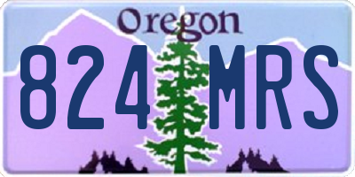 OR license plate 824MRS