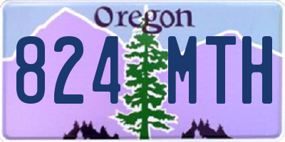 OR license plate 824MTH