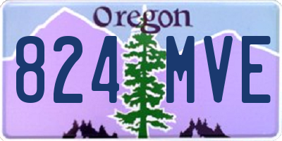OR license plate 824MVE