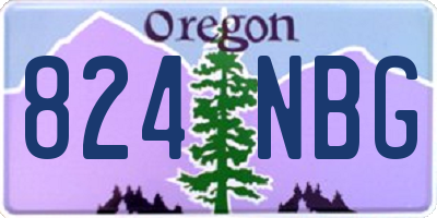 OR license plate 824NBG