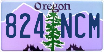 OR license plate 824NCM
