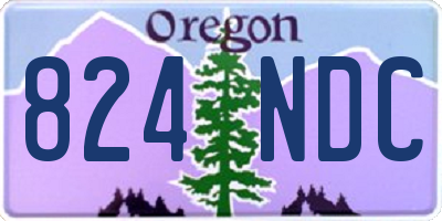 OR license plate 824NDC