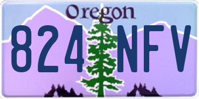 OR license plate 824NFV