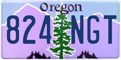OR license plate 824NGT