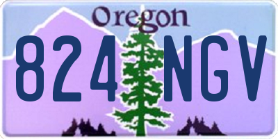 OR license plate 824NGV