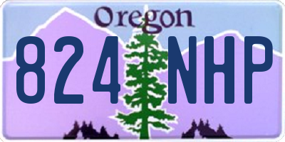 OR license plate 824NHP