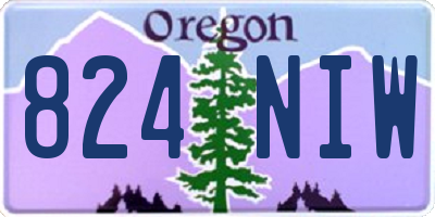 OR license plate 824NIW