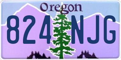 OR license plate 824NJG