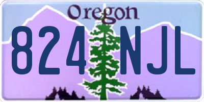 OR license plate 824NJL