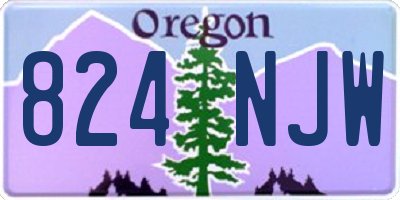 OR license plate 824NJW