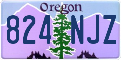 OR license plate 824NJZ