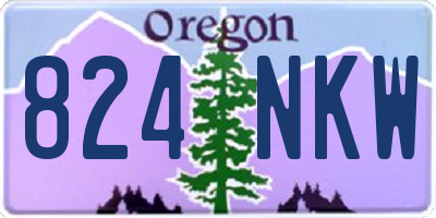 OR license plate 824NKW