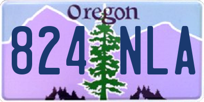 OR license plate 824NLA