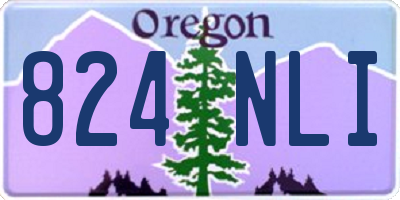 OR license plate 824NLI