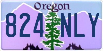 OR license plate 824NLY