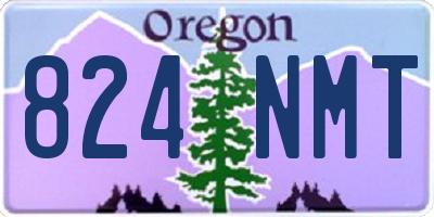 OR license plate 824NMT