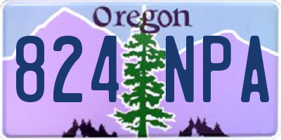 OR license plate 824NPA