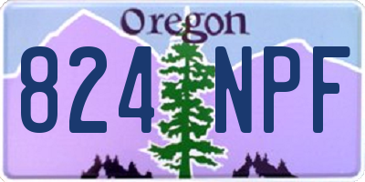 OR license plate 824NPF