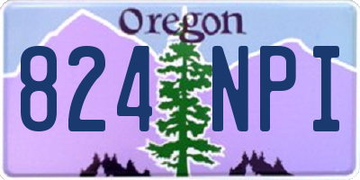OR license plate 824NPI