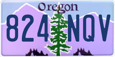 OR license plate 824NQV