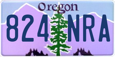 OR license plate 824NRA