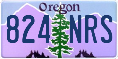 OR license plate 824NRS