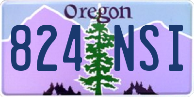 OR license plate 824NSI