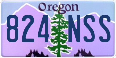 OR license plate 824NSS