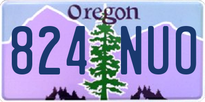 OR license plate 824NUO