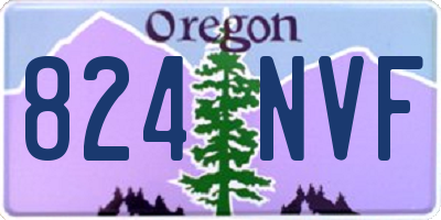 OR license plate 824NVF