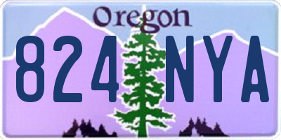 OR license plate 824NYA