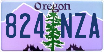 OR license plate 824NZA