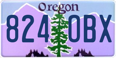 OR license plate 824OBX