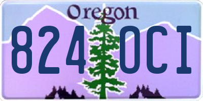 OR license plate 824OCI