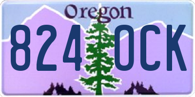 OR license plate 824OCK