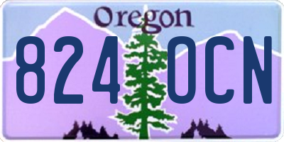 OR license plate 824OCN