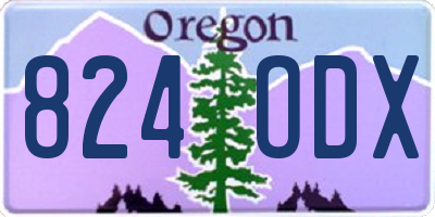 OR license plate 824ODX