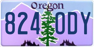 OR license plate 824ODY
