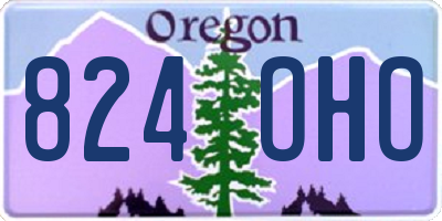 OR license plate 824OHO