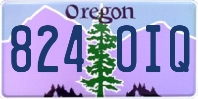 OR license plate 824OIQ