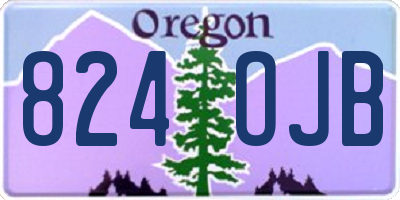 OR license plate 824OJB