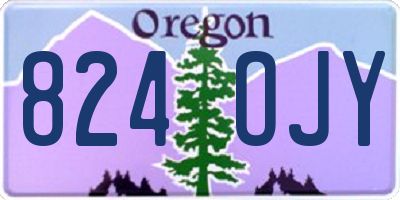 OR license plate 824OJY