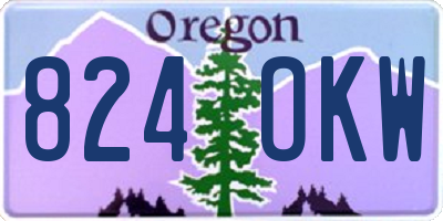OR license plate 824OKW