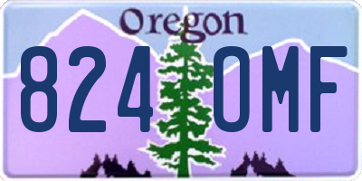 OR license plate 824OMF