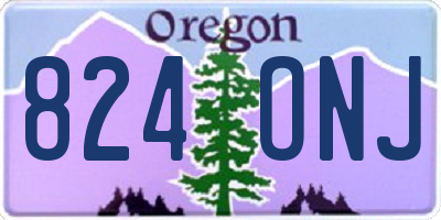 OR license plate 824ONJ