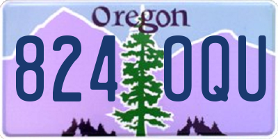 OR license plate 824OQU